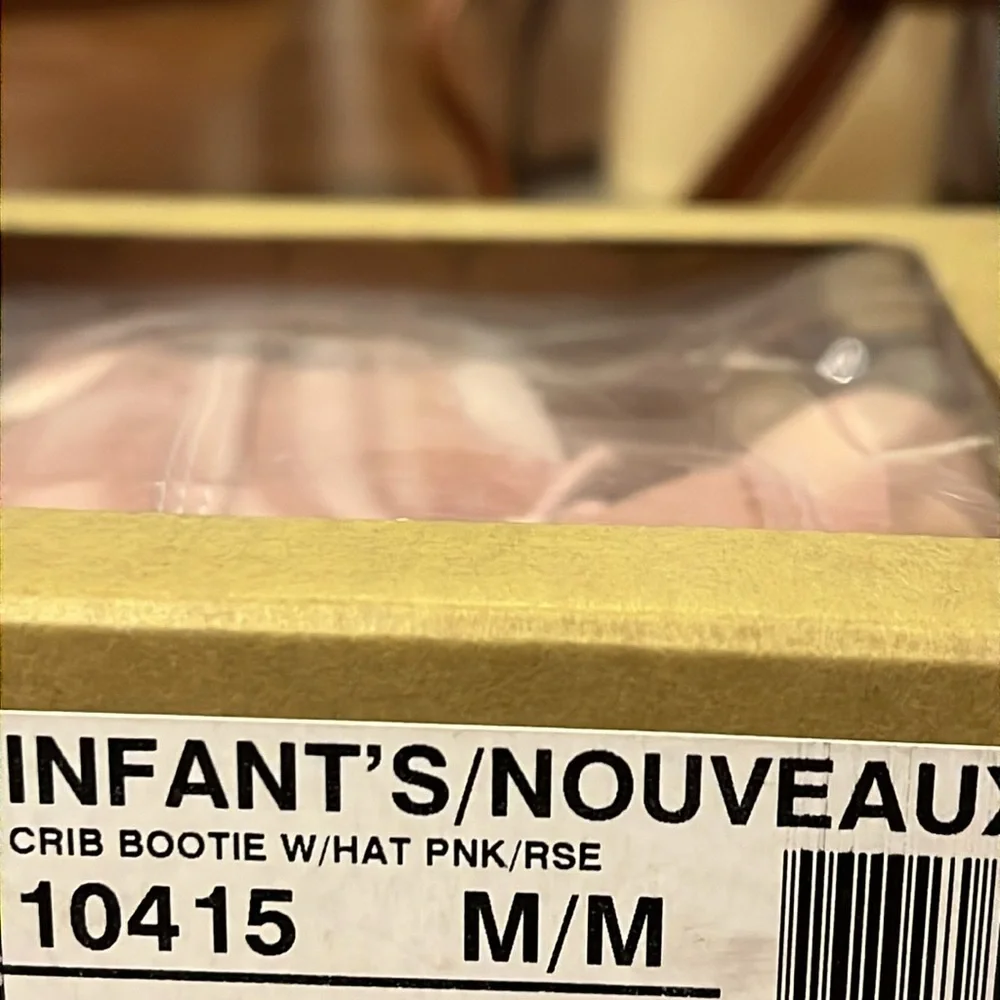 Timberland Infant Crib Booties Boots + Hat gift set pink Baby Shoes Girls Sizes